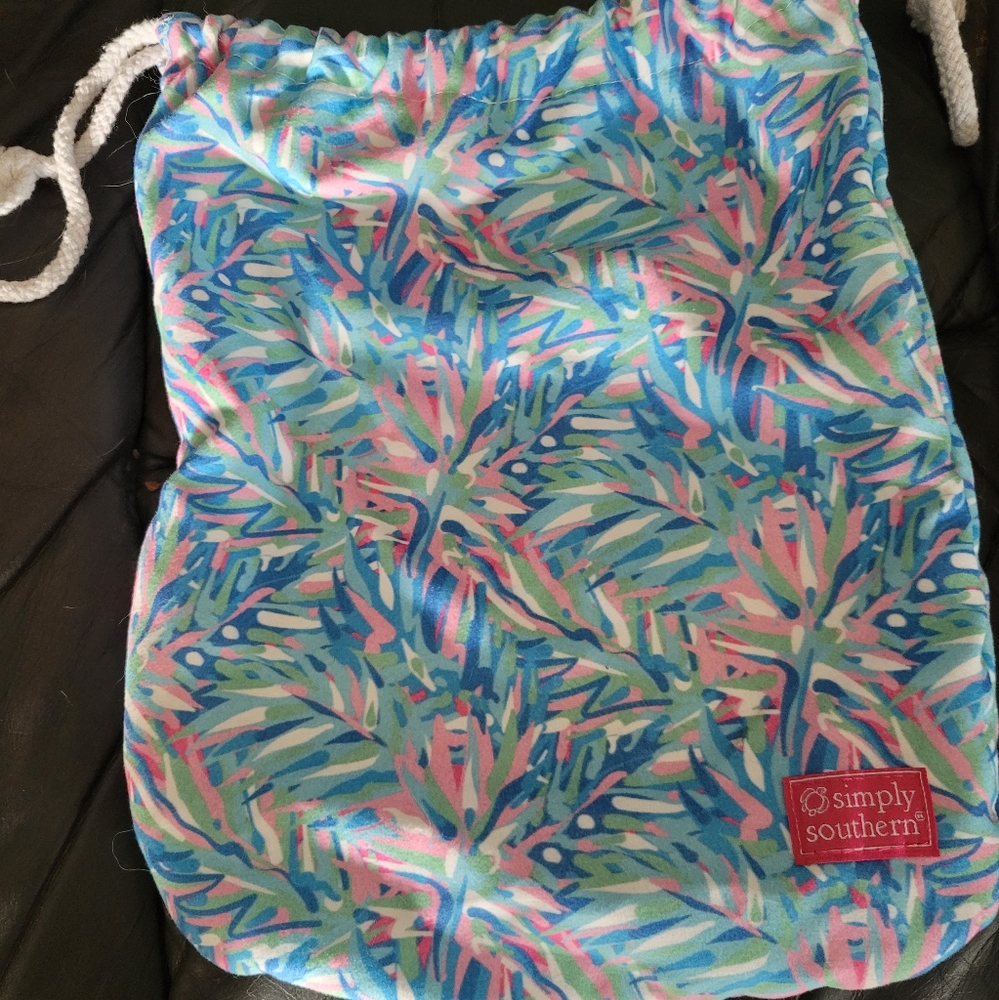 Simply Southern- drawstring bag.